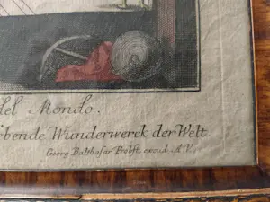 Georg Balthasar Probst - Zicht op de brandende toren van Alexandrië in Egypte kopen? Bied vanaf 75!