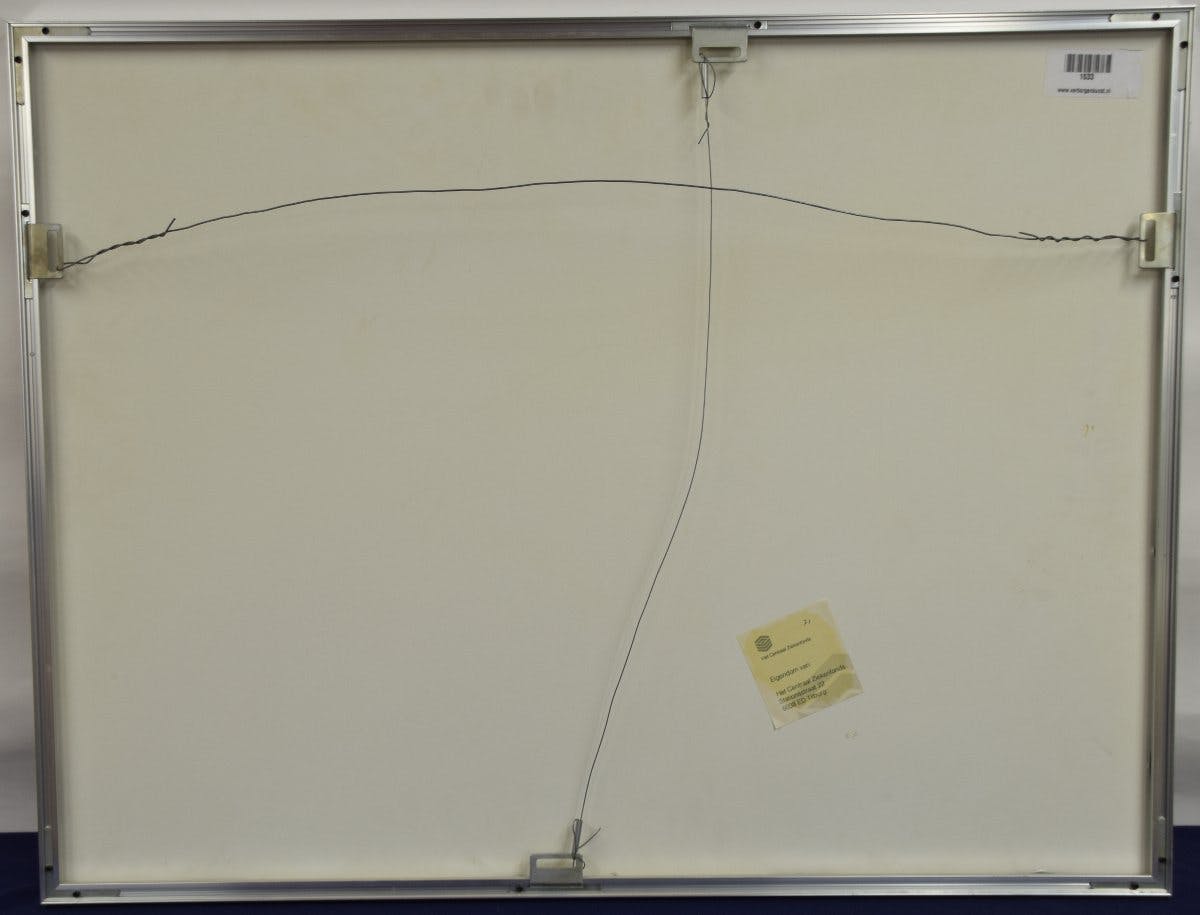 Jef Diederen - Linosnede - Compositie Rood kopen? Bied vanaf 20!