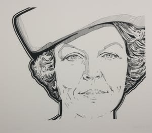 Marte Roling - Zeefdruk, Beatrix - Ingelijst (Groot) kopen? Bied vanaf 150!