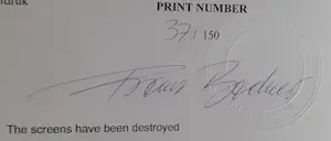 Franz Bodner - People's passion - zeefdruk met gesigneerd certificaat kopen? Bied vanaf 35!