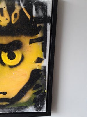 Herman Brood - combi schilderij gesigneerd en ingelijst + HB-M certificaat kopen? Bied vanaf 1100!