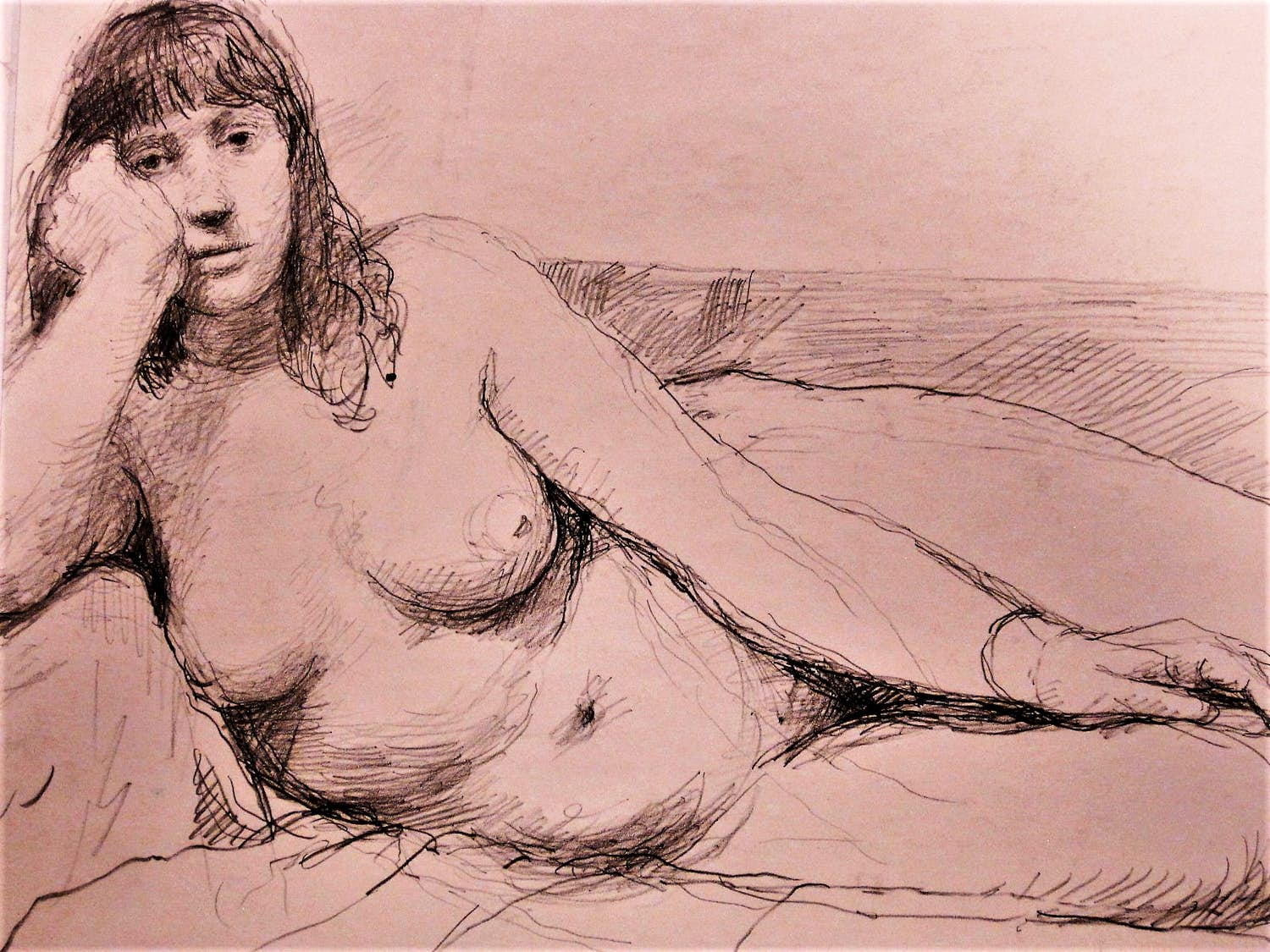 Aat Veldhoen - TWEE(2) Rotaprenten "donkere vrouw" & "Diny" potloodgesigneerd verkocht voor € 48!