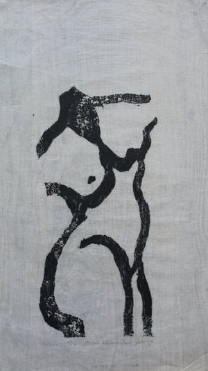 Herman Stammeshaus - Houtsnede op Japans papier: Torso - 1957 kopen? Bied vanaf 49!
