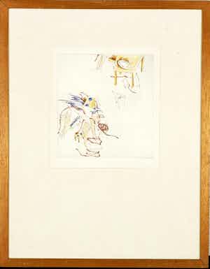 Josien Brenneker - Kabouter - ets/potlood - oplage 1/5 verkocht voor € 35!