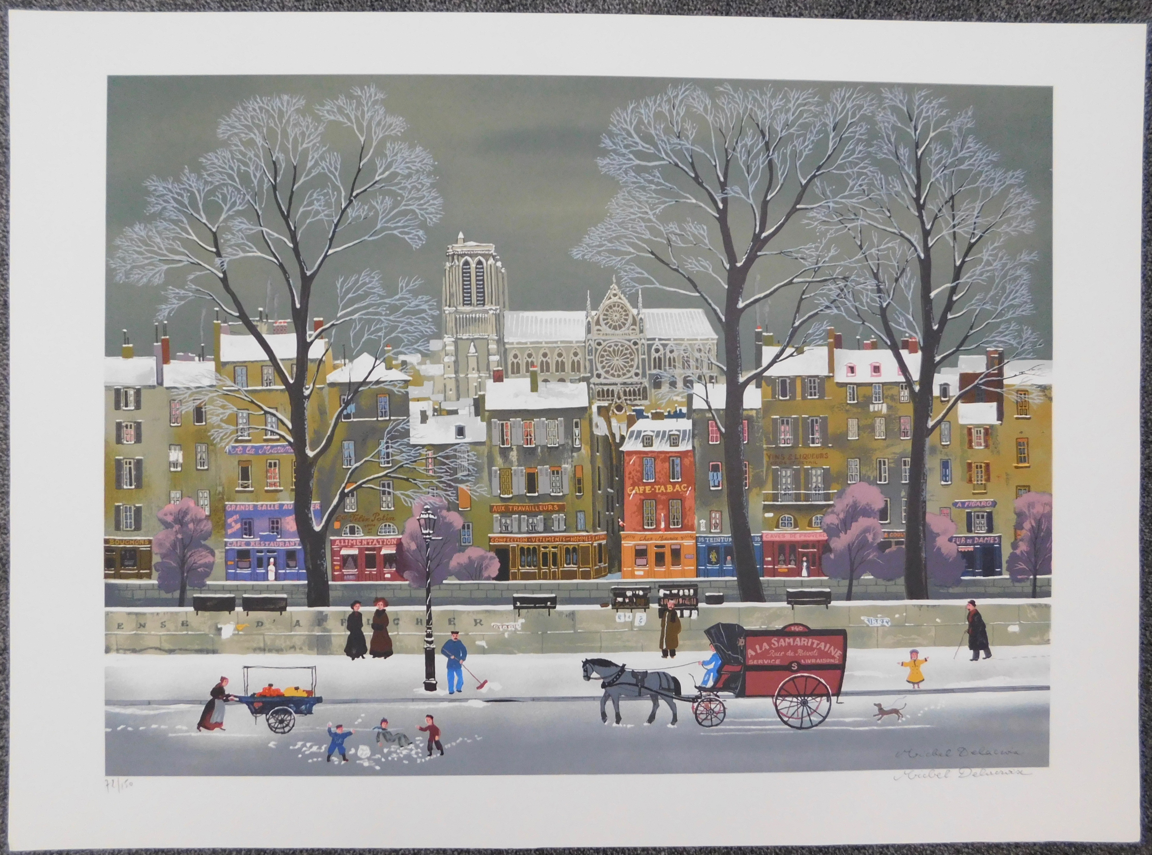 Michel Delacroix - La Neige sur la Seine kopen? Bied vanaf 80!