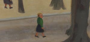 Mies Callenfels-Carsten - Olieverf op doek, Lange Voorhout, Herfst - Ingelijst kopen? Bied vanaf 1500!