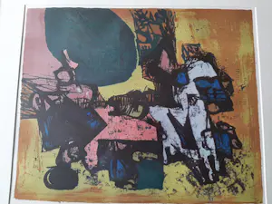 Daniel den Dikkenboer - Kleuren litho, Abstract werk kopen? Bied vanaf 40!