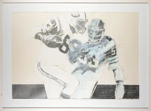 Walter van Gogh - Aquarel, Football II - Ingelijst (Groot) kopen? Bied vanaf 1!