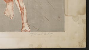 Aat Verhoog - Litho, Zonder titel / Twee figuren kopen? Bied vanaf 1!