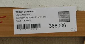 Willem Schouten - Gemengde techniek op doek, Infanta Margarita (Zeer groot) kopen? Bied vanaf 1!