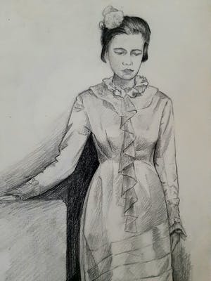 Willem Dooijewaard - Portret van een wrouw kopen? Bied vanaf 75!