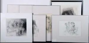 Piet Klaasse - Litho, Lot van 7 werken - Ingelijst kaufen? Bieten Sie von 100!