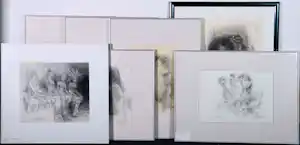 Piet Klaasse - Litho, Lot van 7 werken - Ingelijst kopen? Bied vanaf 100!