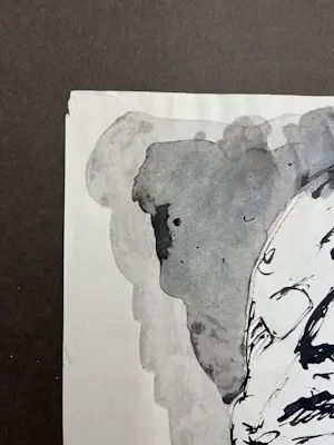 Lucebert - ' Blindeman' - mooie en originele inkttekening uit 1962 in goede staat kopen? Bied vanaf 400!