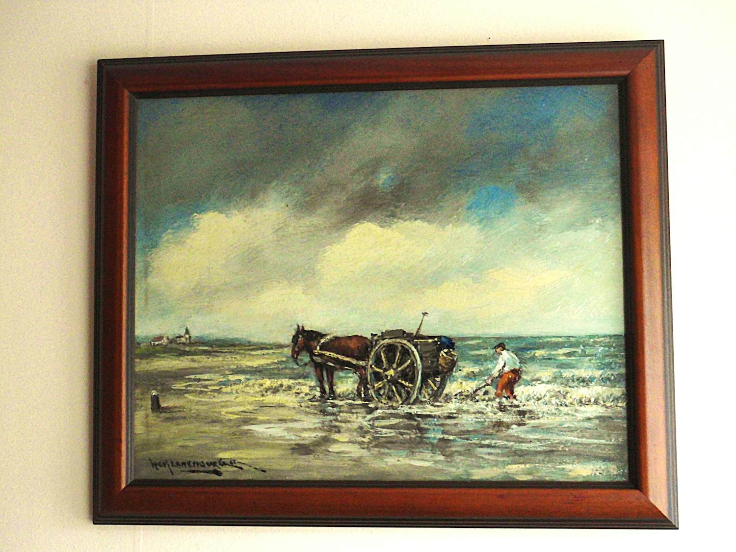 AcheterHendrik Cornelis Kranenburg - Olieverf - De Strandjutter? Enchérissez de 100!