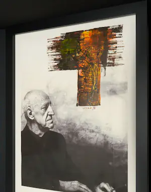 Josef Istler - Uniek Mixed Media Werk – XL – Portret van CoBrA-kunstenaar Istler kopen? Bied vanaf 1190!