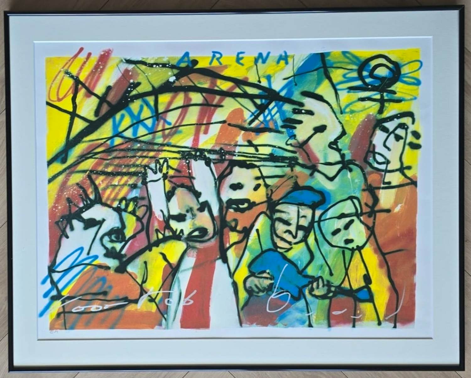 Herman Brood - Arena - ingelijst - EA kopen? Bied vanaf 325!