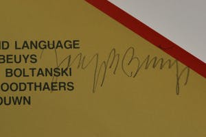 Joseph Beuys - Plakat, Brüssel,1980, signiert kopen? Bied vanaf 80!