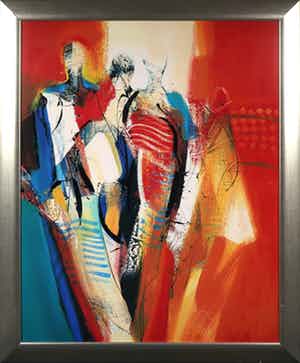 Peter Meijer - Zeefdruk, Pascalle - Ingelijst verkocht voor € 50!