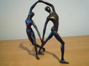 Corry Ammerlaan - 2 Vrolijk dansende personen kopen? Bied vanaf 35!