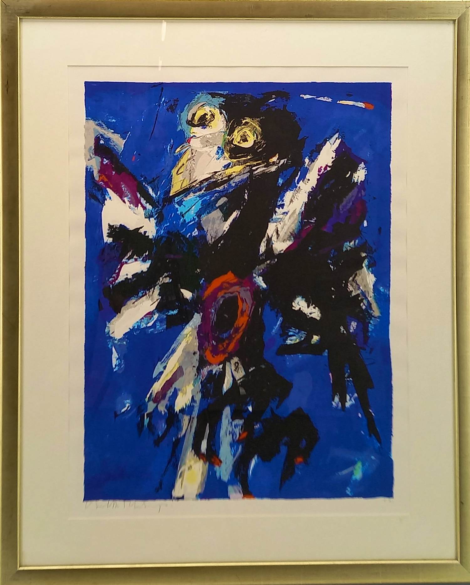 Charlotte Molenkamp - Vogel in Blauw verkocht voor € 75!