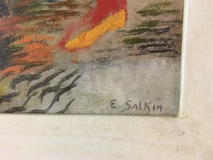 Emile Salkin - Olieverf, stierengevecht kopen? Bied vanaf 190!
