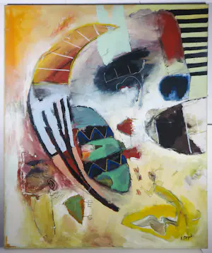 Alexander Vogels - Olieverf op doek, Boemerang- Ingelijst (Groot) kopen? Bied vanaf 350!