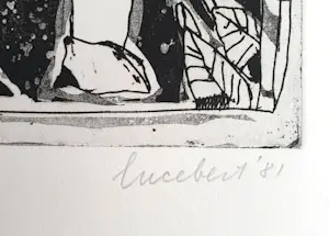 Lucebert - Ets: Paradijs & gedicht (1981) kopen? Bied vanaf 150!