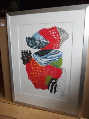 Karel Appel - Litho, Titel, Thought's Boomerang (ingelijst) . kopen? Bied vanaf 165!