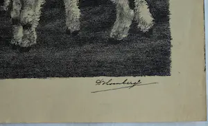 Dirk Homberg - 3x Litho , “Geitjes” – ca 1935 kopen? Bied vanaf 25!
