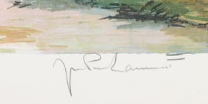 Niet of onleesbaar gesigneerd - Litho, Z.T. Landschap kopen? Bied vanaf 1!