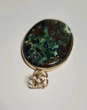 Nieuwe Sterling zilveren hanger met shattuckietsteen kopen? Bied vanaf 75!