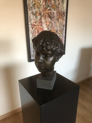 Brons (Onbekend) - Groot zwaar bronzen beeld {8 kg } en 35 cm hoog. kopen? Bied vanaf 150!