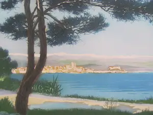Frederic Louis Leve - Mediterraans gezicht vanaf het strand kopen? Bied vanaf 15!