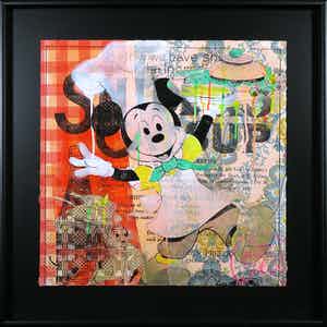 Suzanne van Soest - Zeefdruk, Hamburger time - ingelijst verkocht voor € 35!