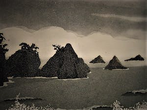 Sjoerd Bakker - gesigneerde Ets en aquatint "Vroeg in de ochtend" oplage 100 ex. kopen? Bied vanaf 30!