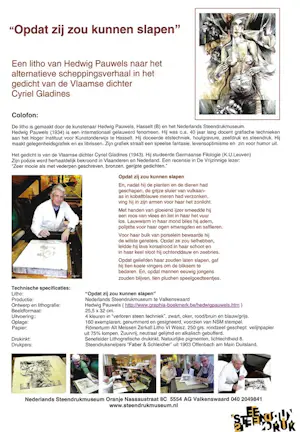 Hedwig Pauwels - Opdat zij zou kunnen slapen kopen? Bied vanaf 35!