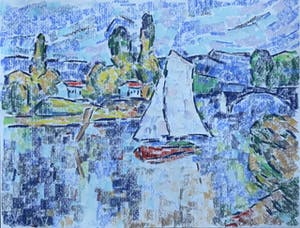 Jan Willem Versteeg - View of the Seine kopen? Bied vanaf 35!