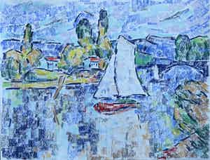 Jan Willem Versteeg - View of the Seine verkocht voor € 35!