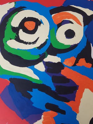 Karel Appel - Leef met mij kopen? Bied vanaf 750!