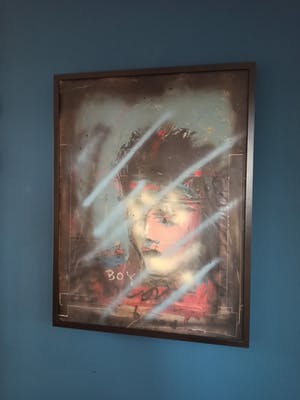 Herman Brood - Boy George, origineel schilderij kopen? Bied vanaf 995!