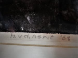 Hendrik van der Horst - UNIEK GRAFIEK! Grote Sport-Linosnede "de barre Elfstedentocht 1963" kopen? Bied vanaf 10!