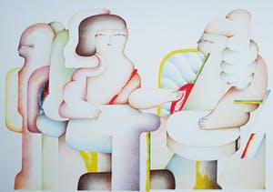 Jorg Reme - Figuren, litho kopen? Bied vanaf 40!