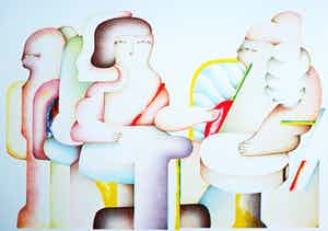 Jorg Reme - Figuren, litho verkocht voor € 40!