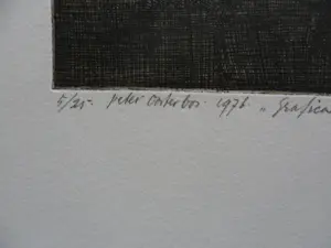 Peter Oosterbos - Ets, Titel "Grafica Organica kopen? Bied vanaf 30!