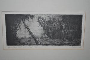 Dirkje Kuik - Gezicht op Utrecht, ets 5e staat, oplage 25/25 kopen? Bied vanaf 60!