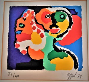 Karel Appel - Kind met speelgoed. kopen? Bied vanaf 590!