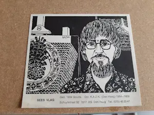 Sees Vlag - Zeefdruk: Scheveningen - Seinpost - 1976 kopen? Bied vanaf 70!