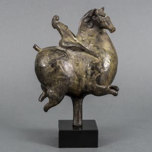 Evert van Hemert - Bronzen beeld: ochtend rit kopen? Bied vanaf 1450!