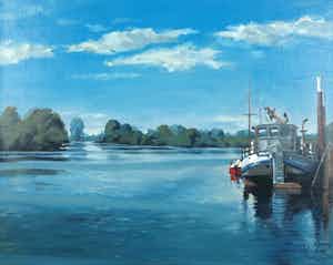 Valentin Bakardjiev - Olieverf op Doek, Hoogeerd(Groot) verkocht voor € 100!